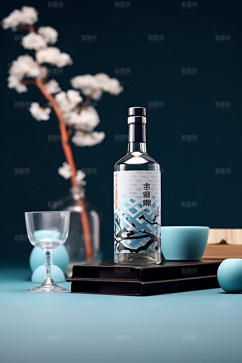 白酒酒瓶3D包装设计模型