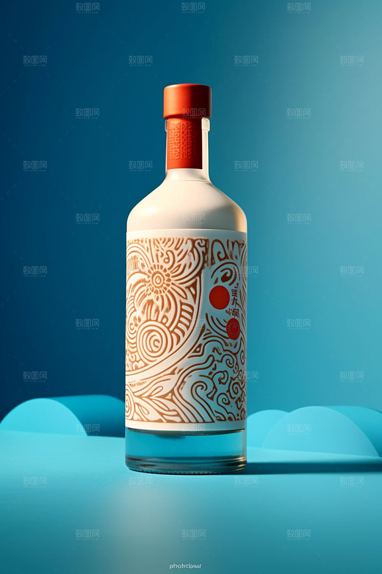 白酒酒瓶中式酒类模型
