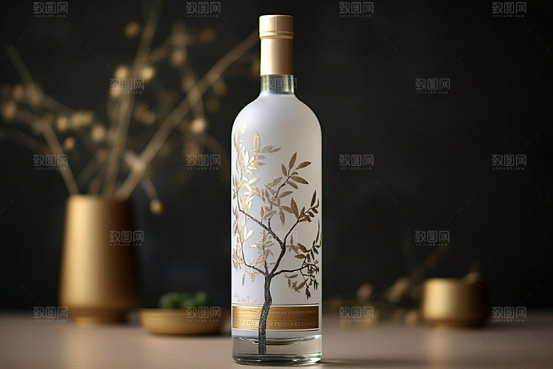 白酒酒瓶包装设计酒类模型