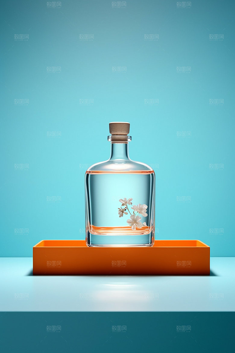 白酒酒瓶包装设计3D模型