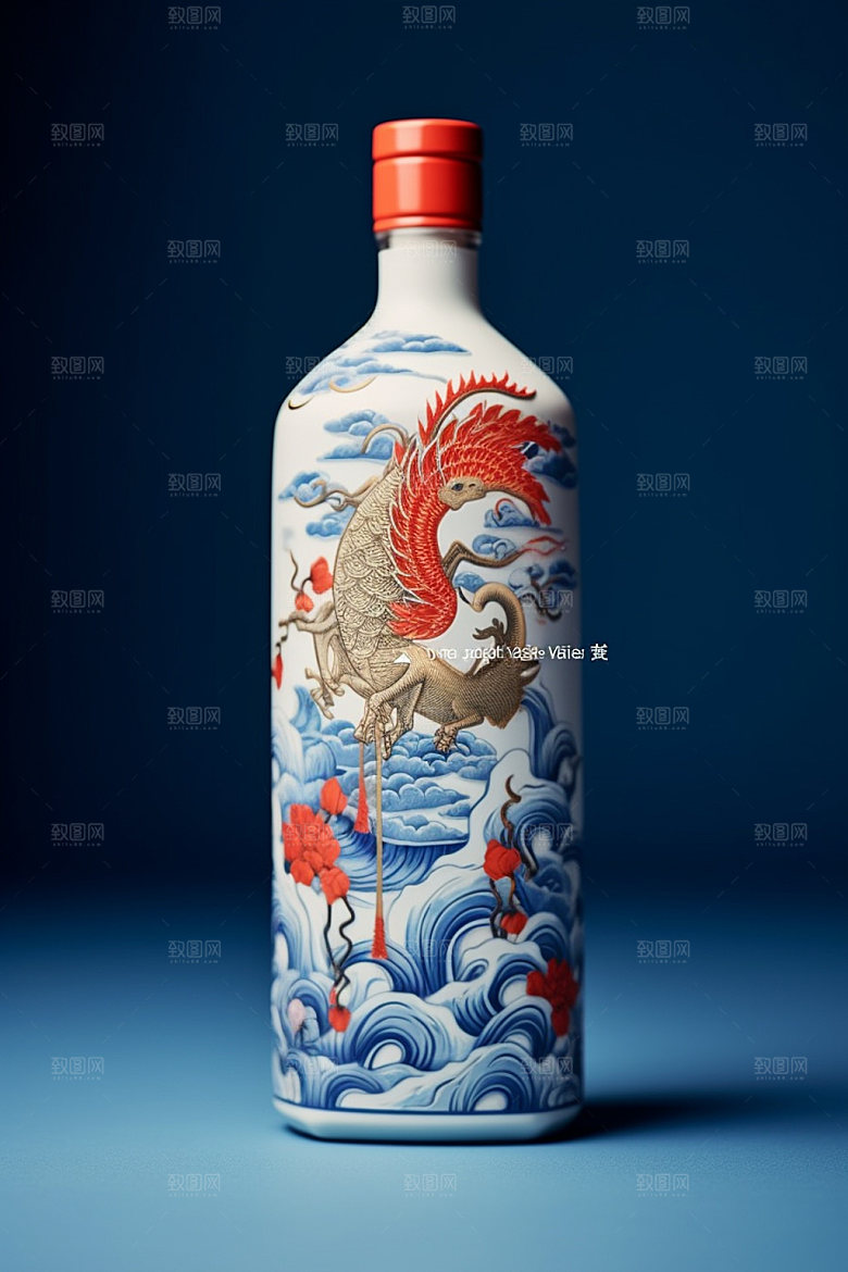 白酒酒瓶包装设计传统模型