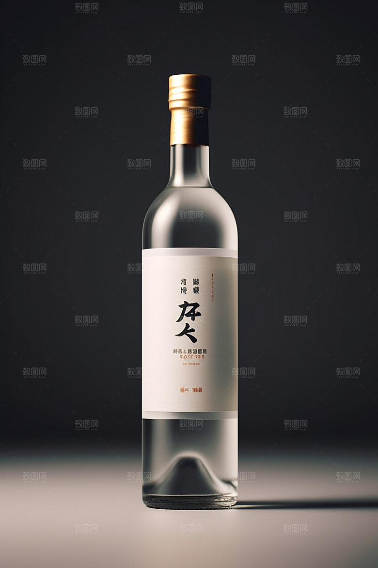 白酒酒瓶包装设计酒类模型