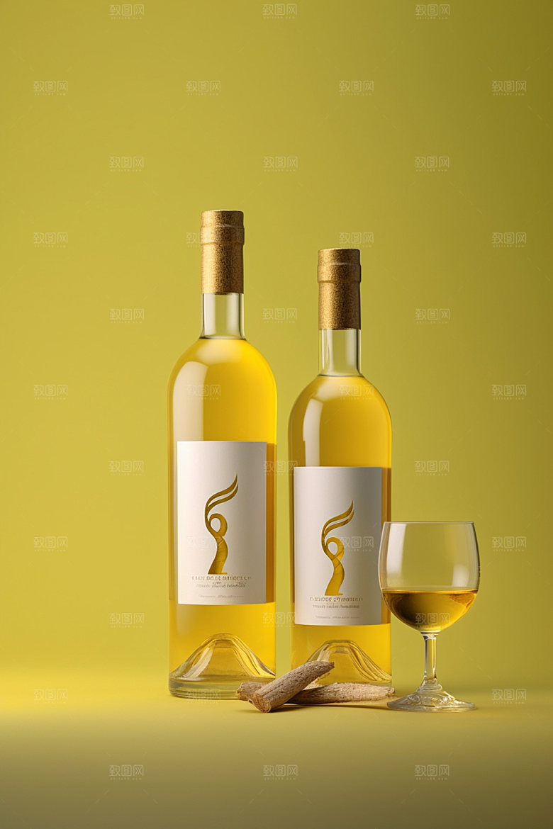 白酒酒瓶3D中式模型