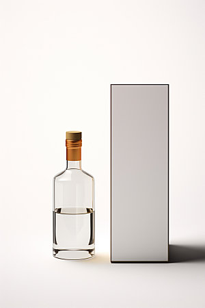 白酒模型玻璃瓶样机
