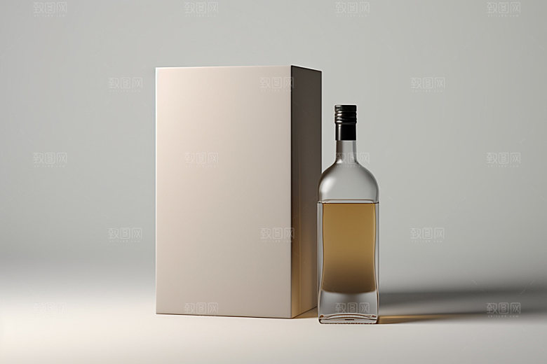 白酒酒瓶包装样机