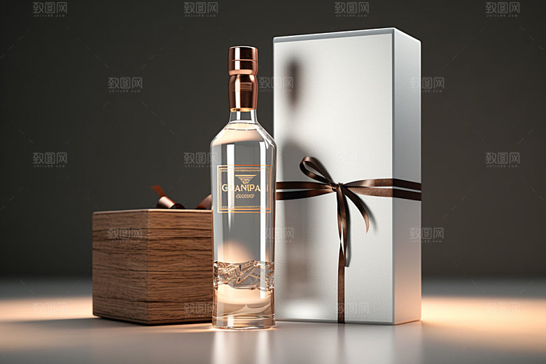 白酒包装玻璃瓶样机