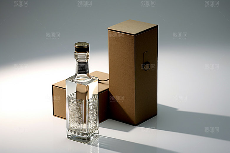 白酒酒类3D样机