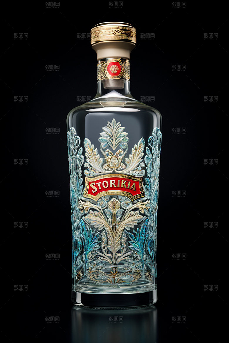 白酒洋酒模型样机