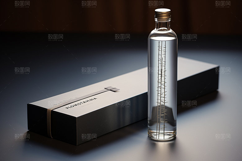 白酒模型立体样机