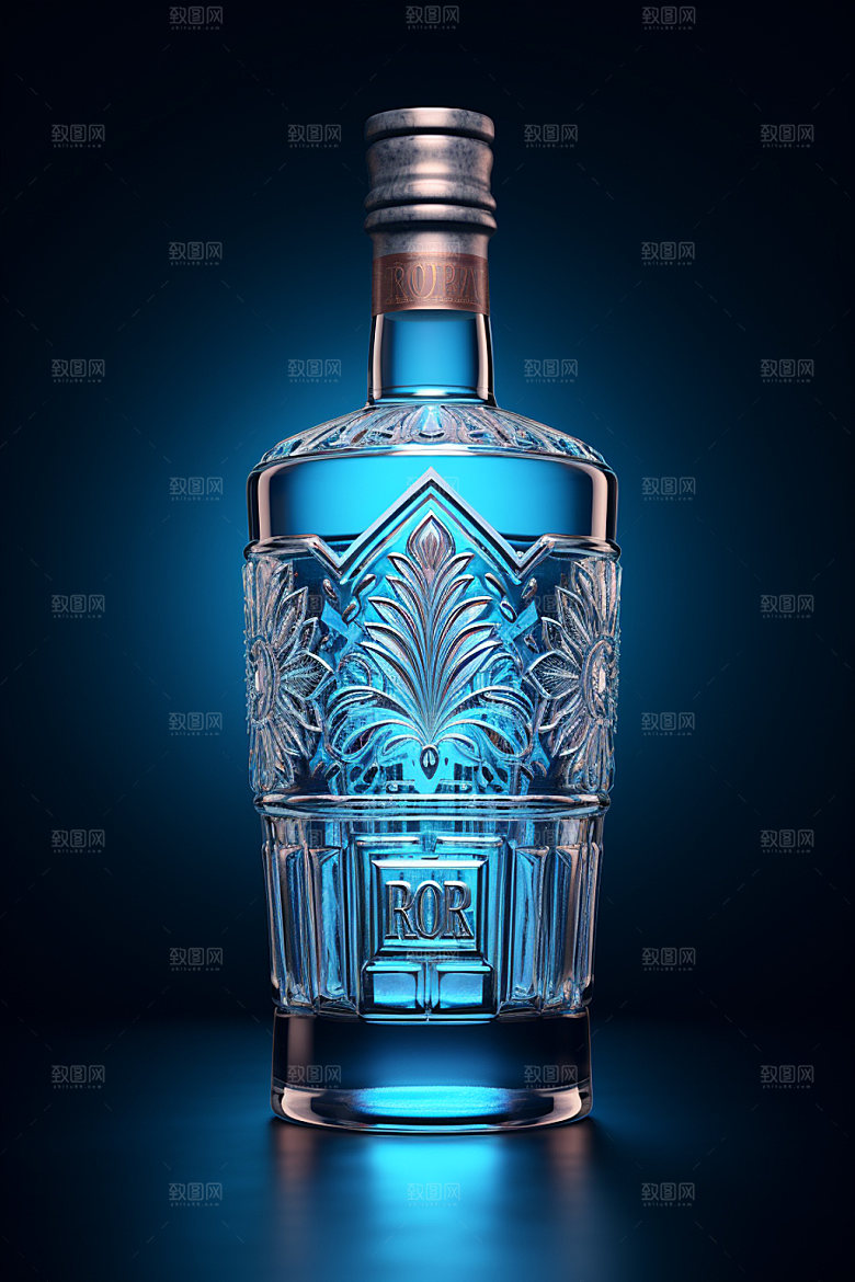 白酒酒类玻璃瓶样机