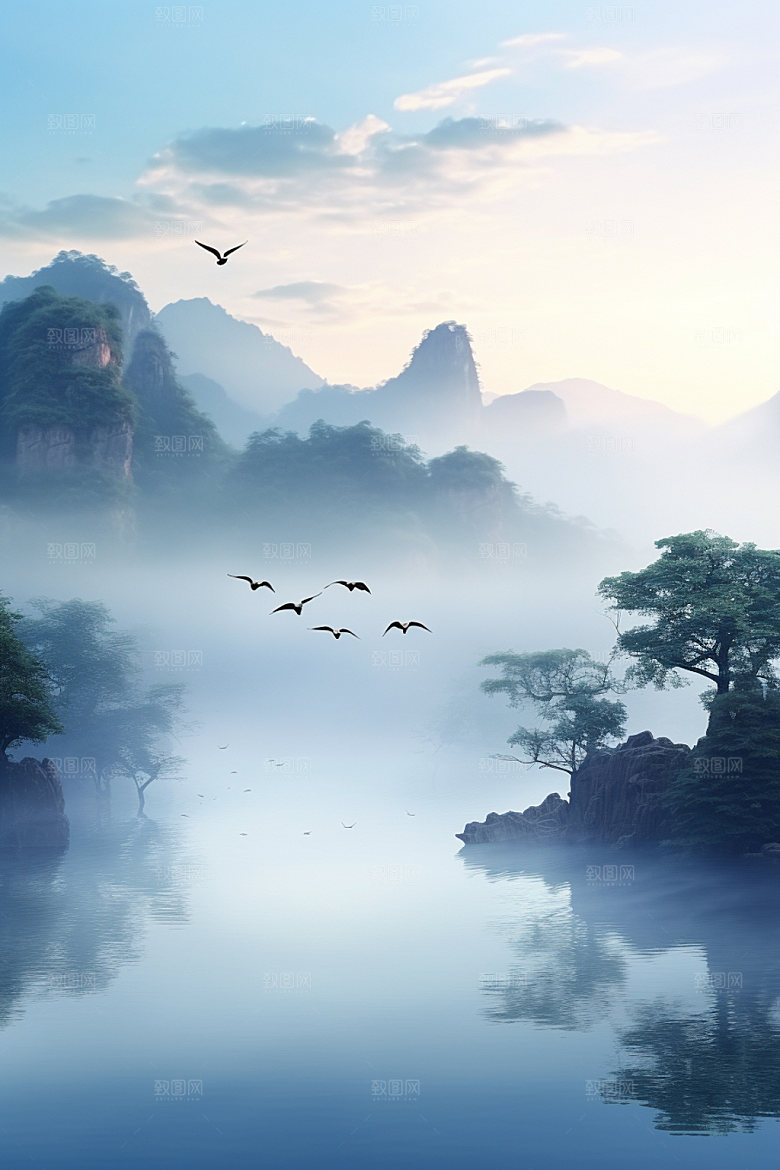 白露秋景秋季摄影图