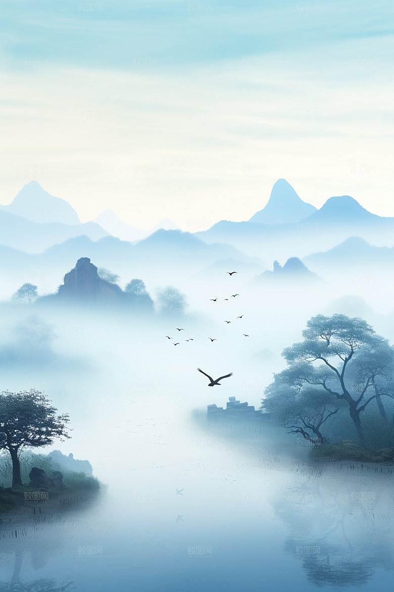 白露景物秋景摄影图