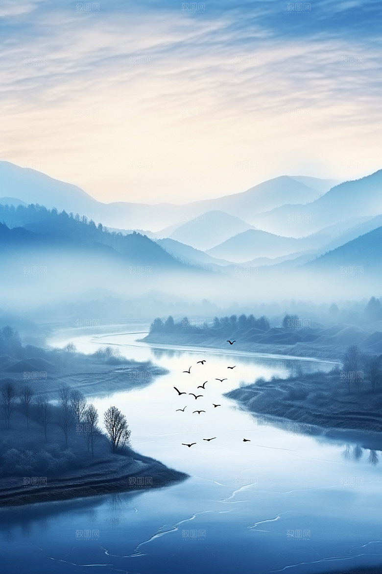 白露景物唯美摄影图