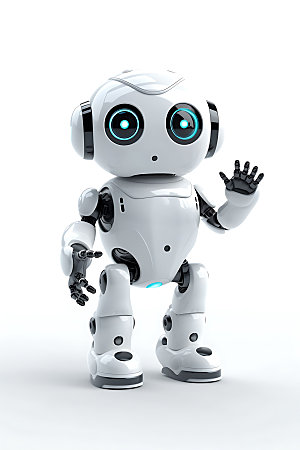 白色机器人智能科技智慧模型