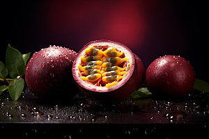 百香果水果高清摄影图