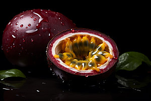 百香果养生水果摄影图