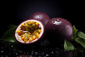百香果高清水果摄影图