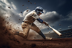 棒球运动高清摄影图