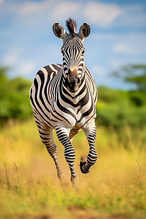 斑马非洲大草原高清摄影图