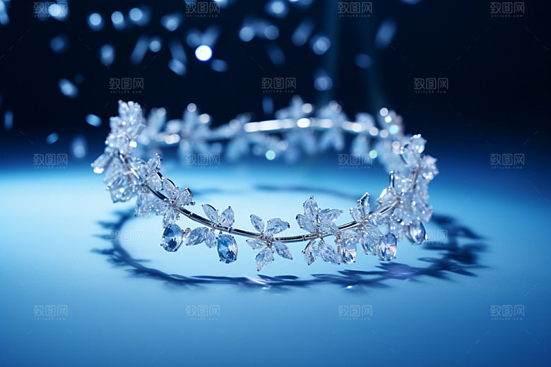 珠宝高清彩钻摄影图