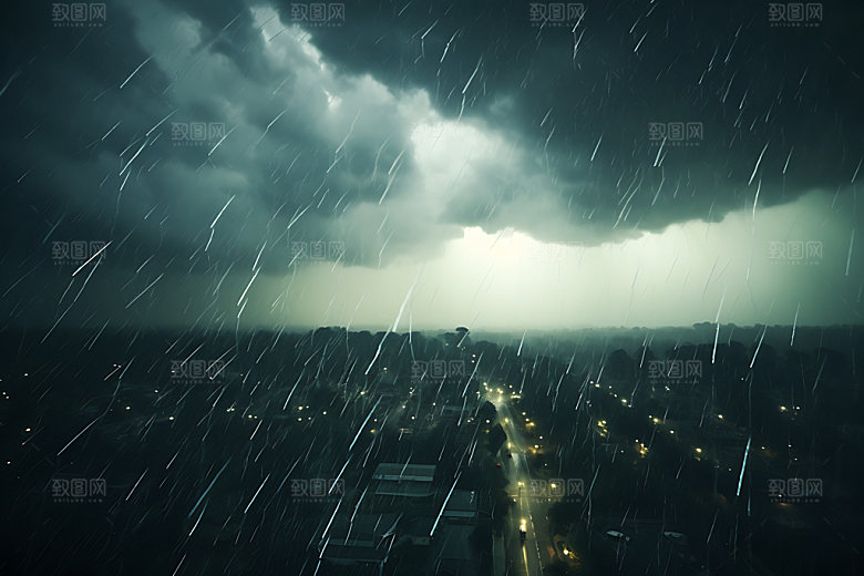 暴雨高清户外摄影图