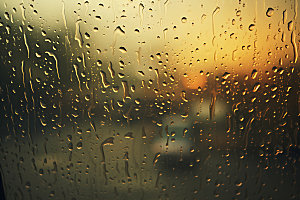暴雨雨天雨水摄影图