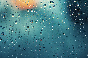 暴雨户外雨水摄影图