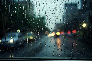 暴雨雨水大雨摄影图