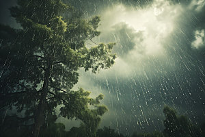 暴雨高清雨水摄影图