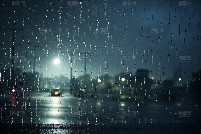 暴雨雨天大雨摄影图
