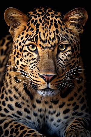豹子生态哺乳动物摄影图