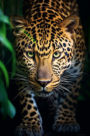 豹子非洲自然摄影图