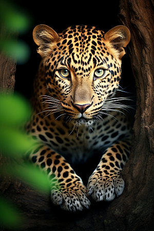 豹子非洲生态摄影图