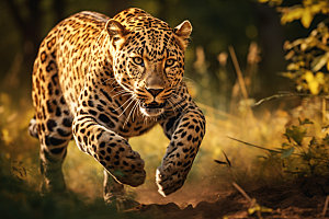 豹子野生动物猎豹摄影图