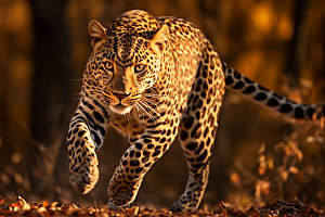 豹子非洲花豹摄影图
