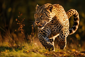 豹子猎豹哺乳动物摄影图