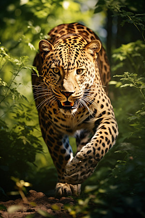 豹子花豹自然摄影图