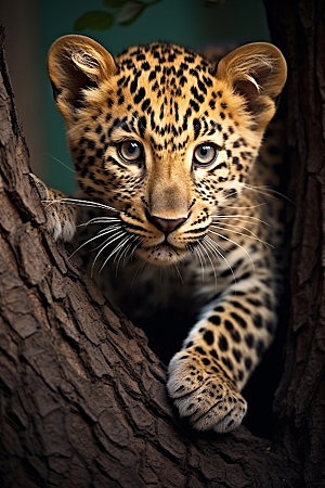 豹子哺乳动物非洲摄影图