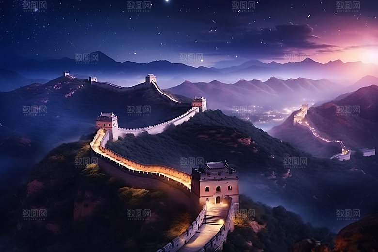 北京长城大气风光摄影图