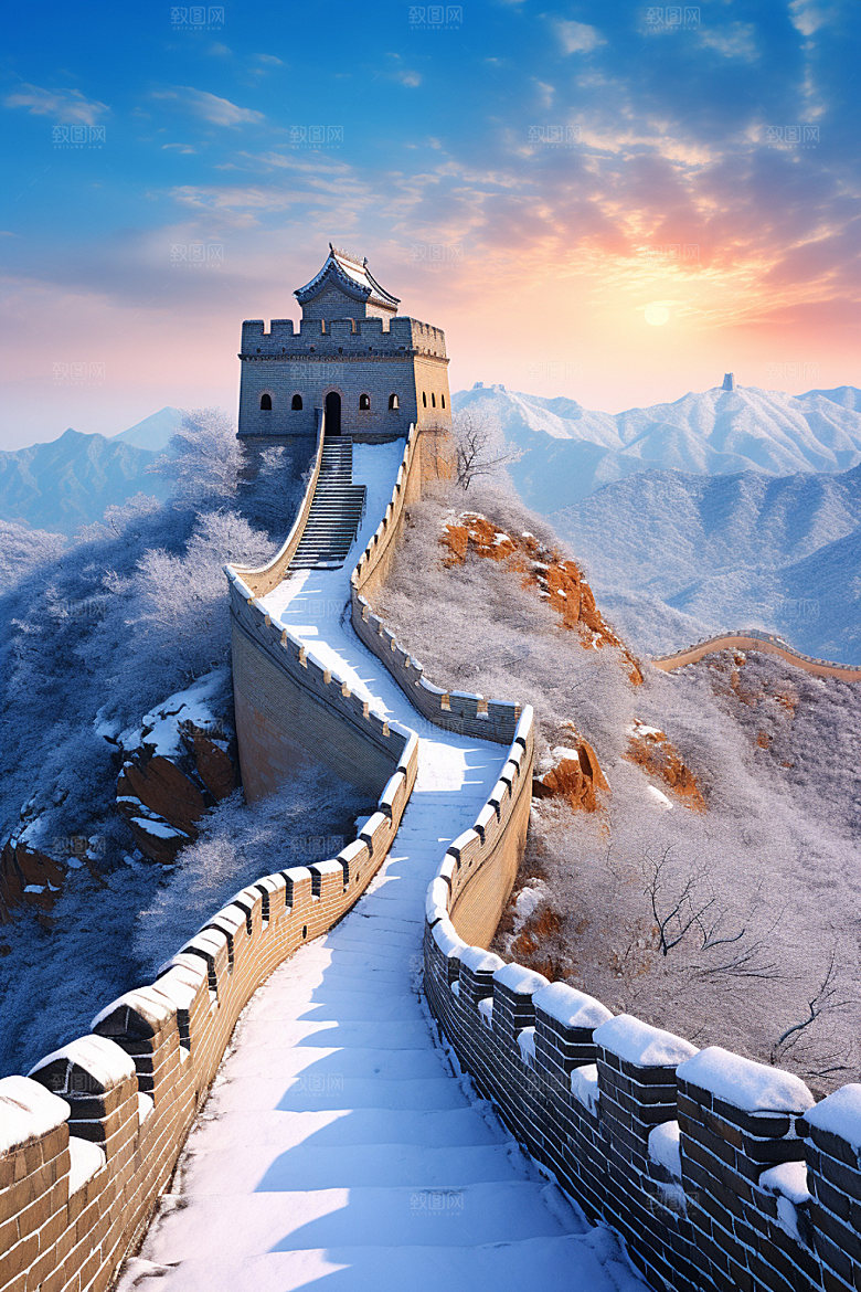 长城风光旅游巍峨摄影图