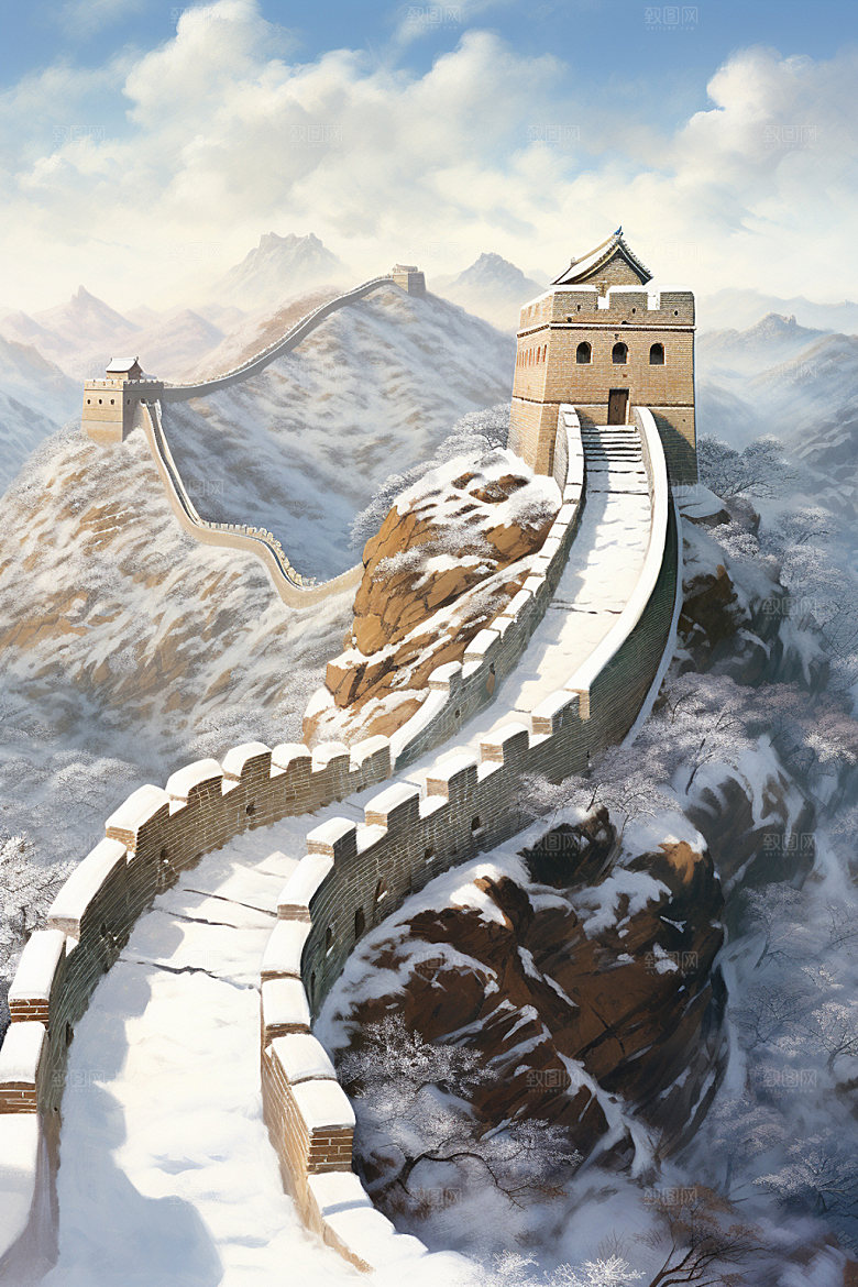 长城风光巍峨高清摄影图