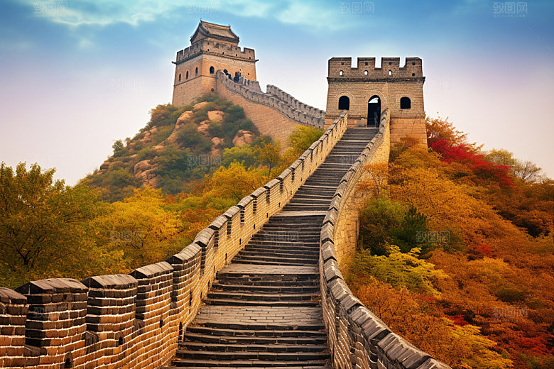 长城风光旅游雄壮摄影图