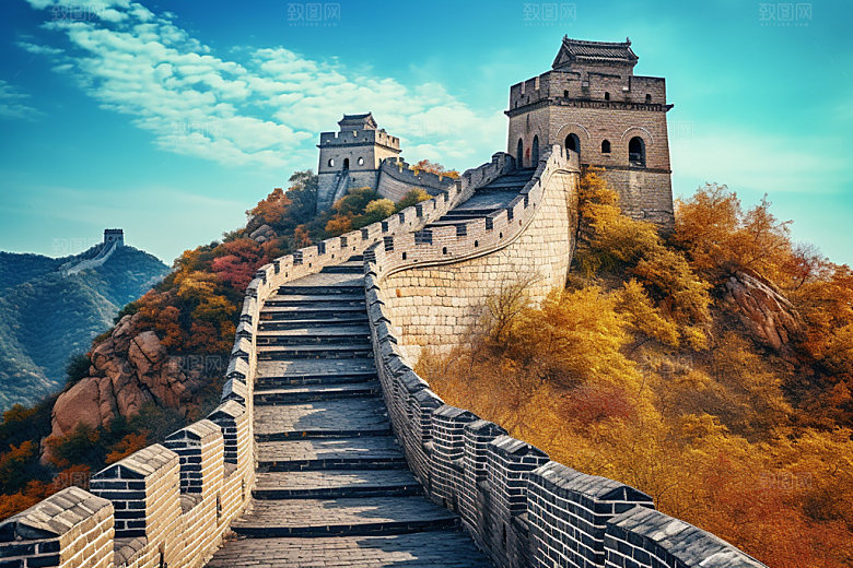 长城风光高清四季摄影图