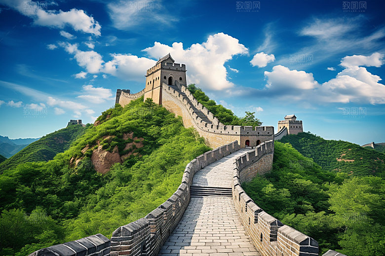 长城风光景色旅游摄影图