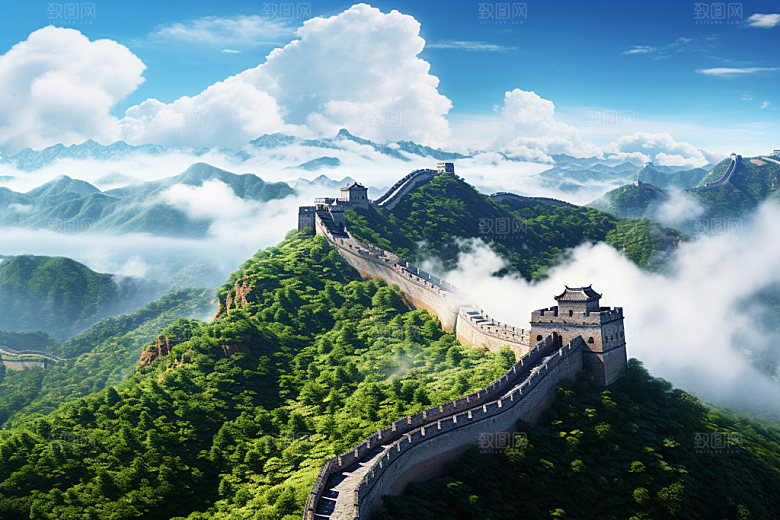 长城风光景色高清摄影图