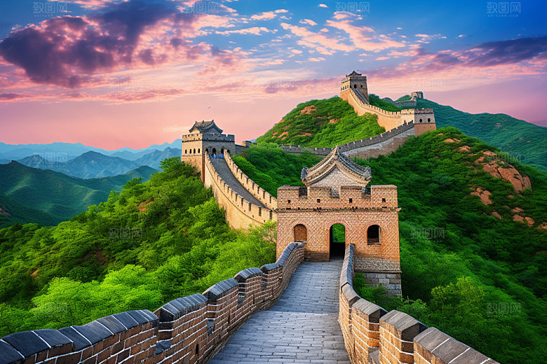 长城风光四季雄壮摄影图