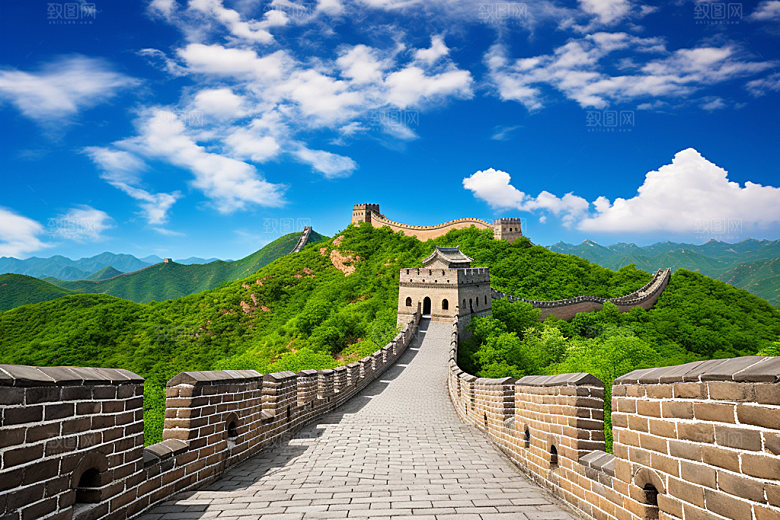 长城风光地标高清摄影图