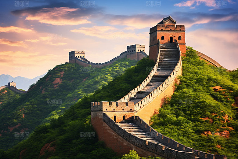 长城风光旅游四季摄影图