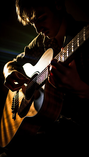 吉他音乐节乐器摄影图