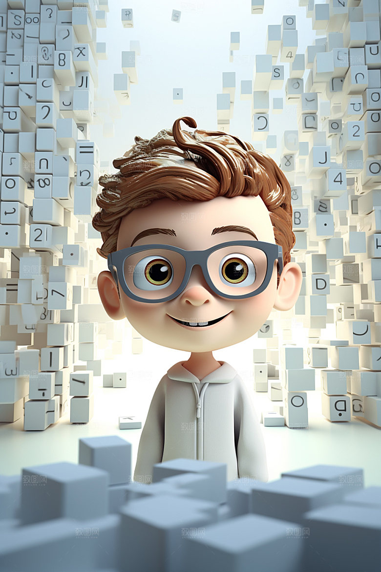 编程男孩游戏3D模型